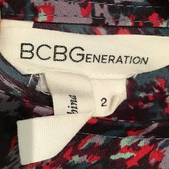 BCBGeneration Ruffle Front Mini Dress - Picture 12 of 15